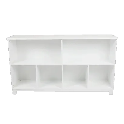 Blake Long Storage Shelf Unit, White