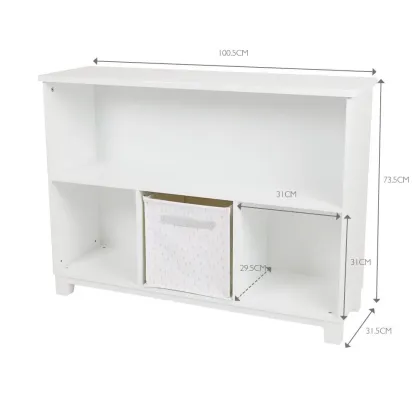 Blake Storage Shelf Unit, White