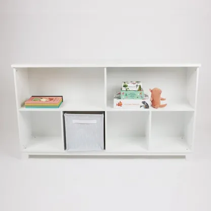 Blake Long Storage Shelf Unit, White