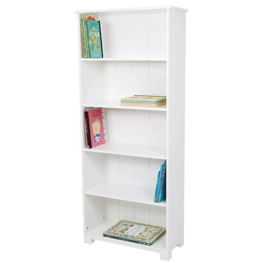 Crompton Tall Bookcase in White