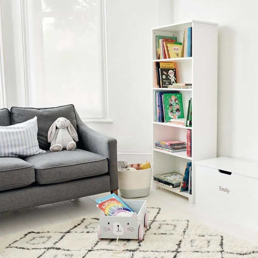 Crompton Tall Bookcase in White