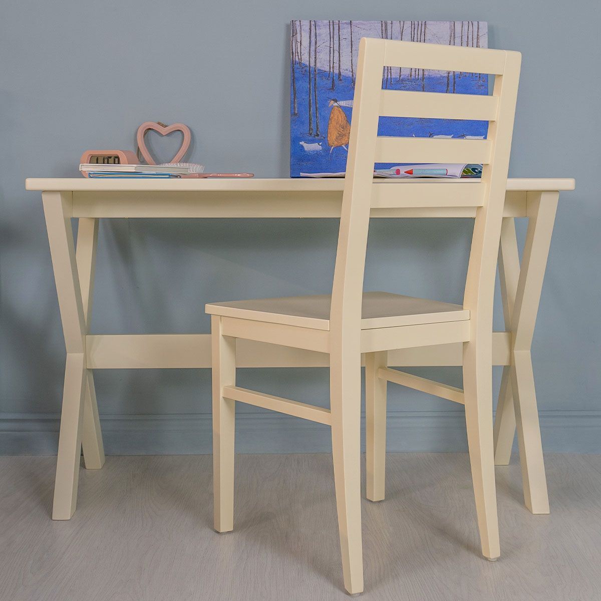 Child's Trestle Table - Antique White