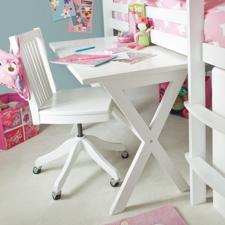 Children's Trestle Table - Silk White