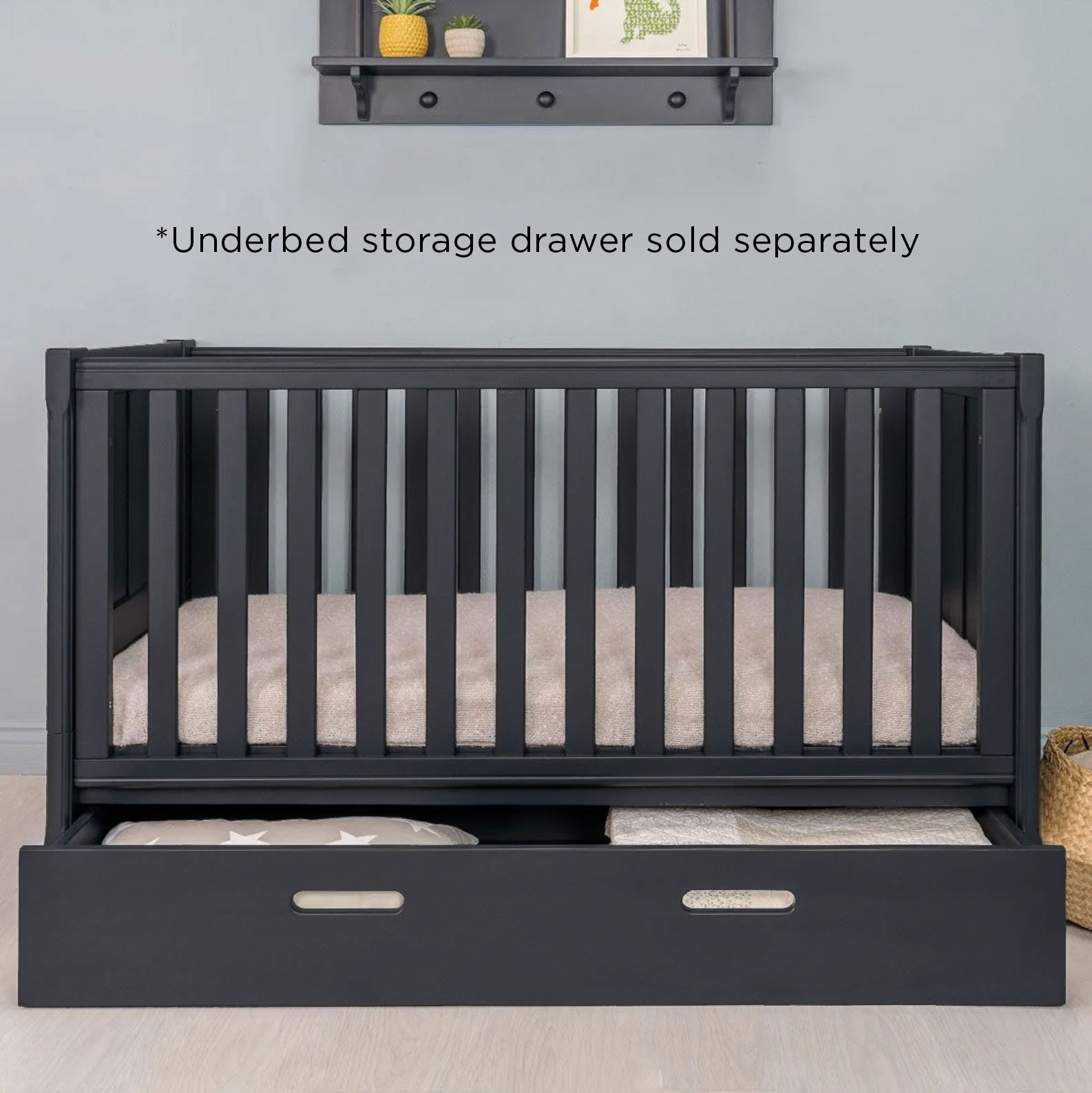 Charterhouse Cot Bed - Prussian Blue