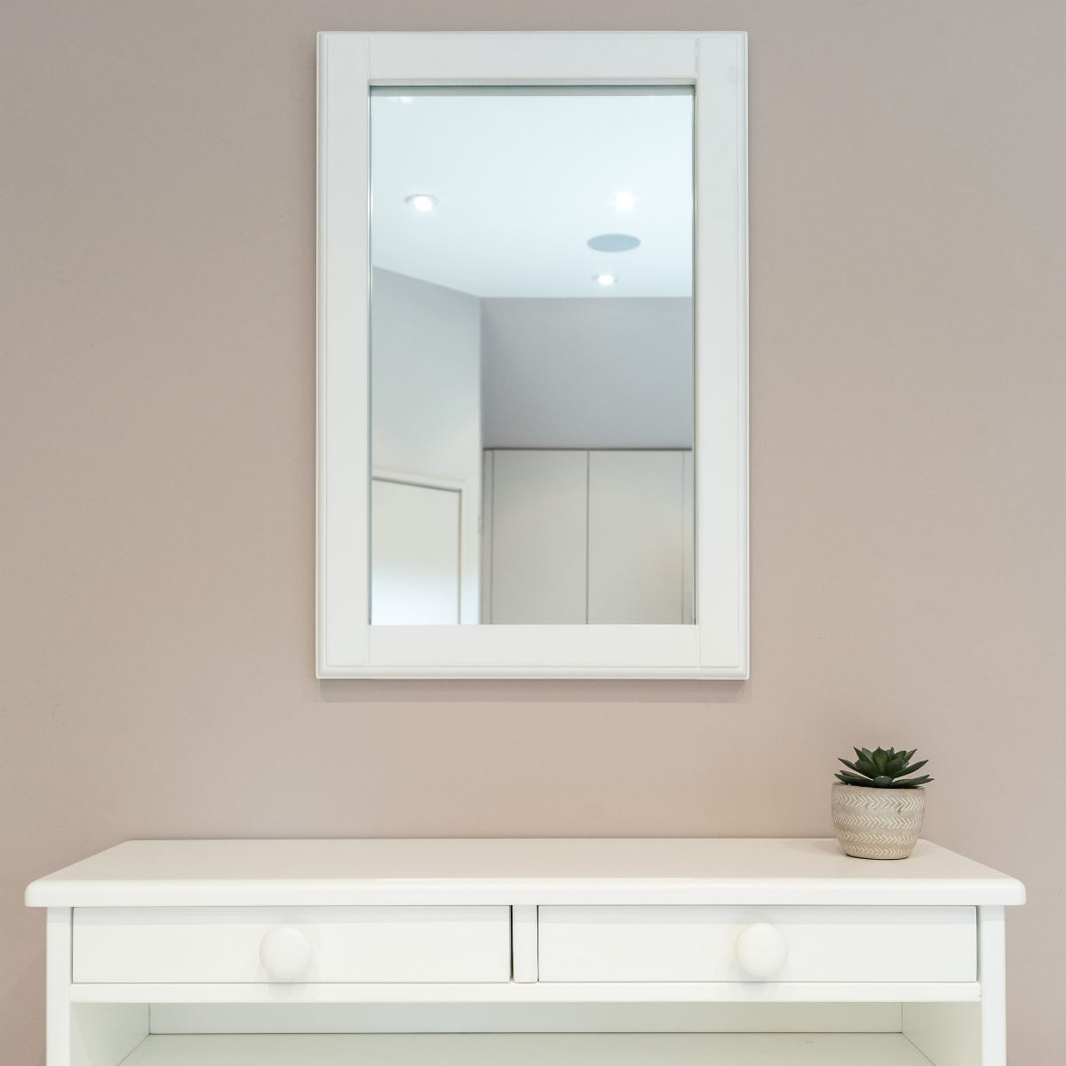 Charterhouse Mirror - Silk White