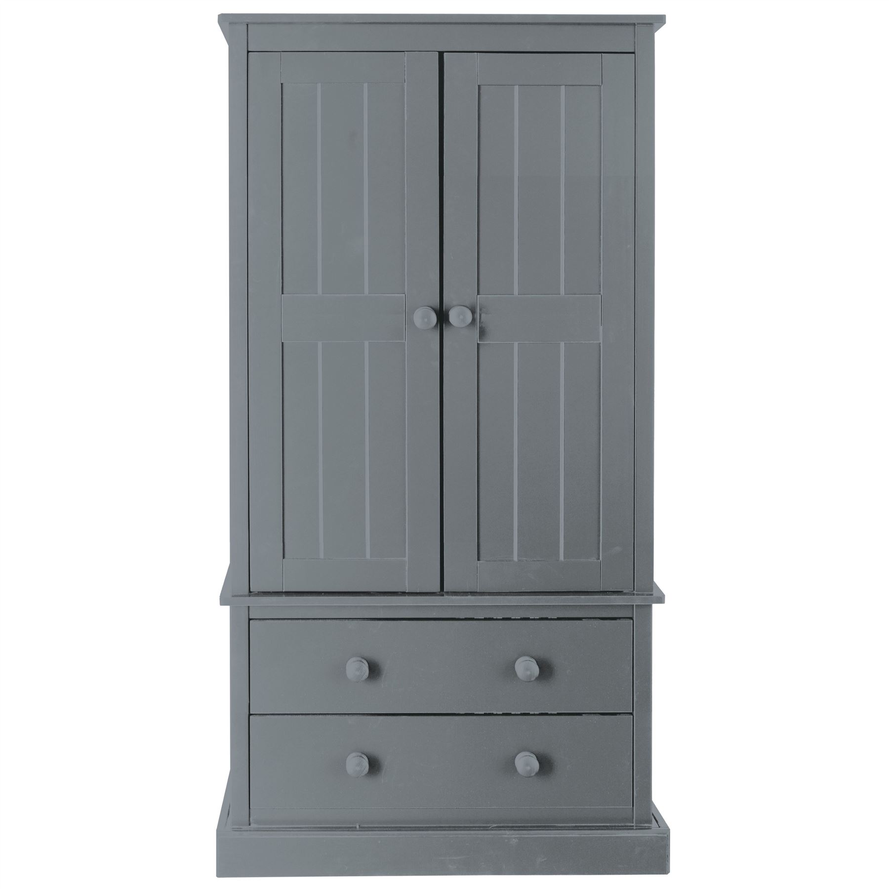 Charterhouse Two Drawer Children's Wardrobe - Dark Grey