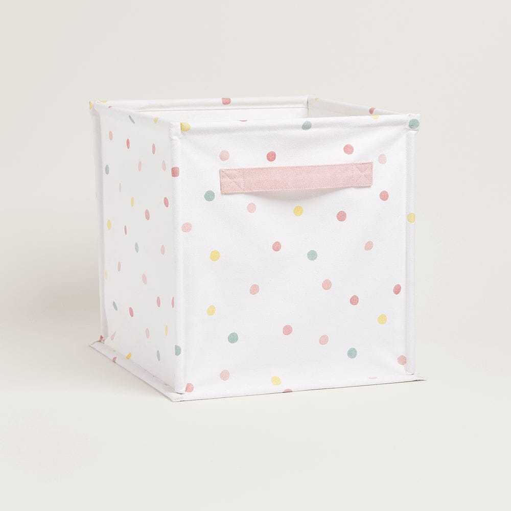 Canvas Storage Cube, Pastel Spot
