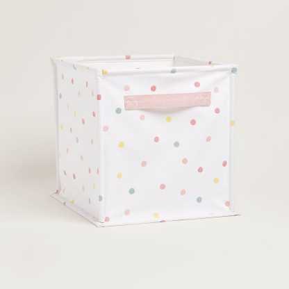 Canvas Storage Cube, Pastel Spot
