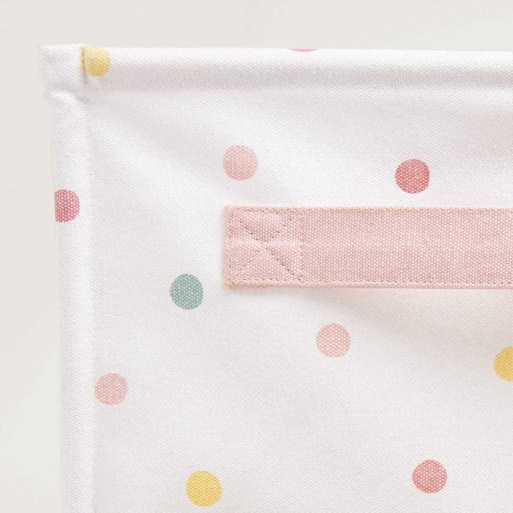 Canvas Storage Cube, Pastel Spot