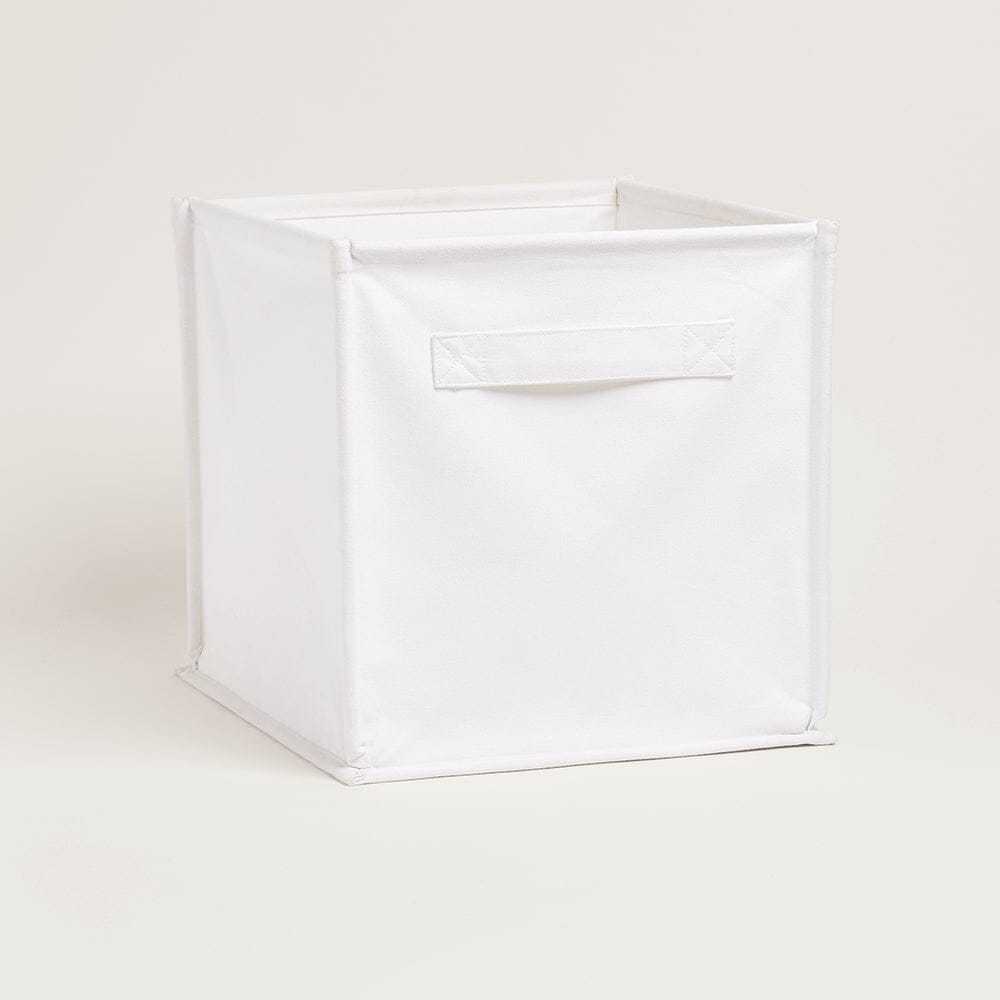 Canvas Storage Cube, White