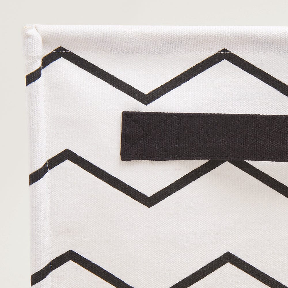 Canvas Storage Cube, Zigzag