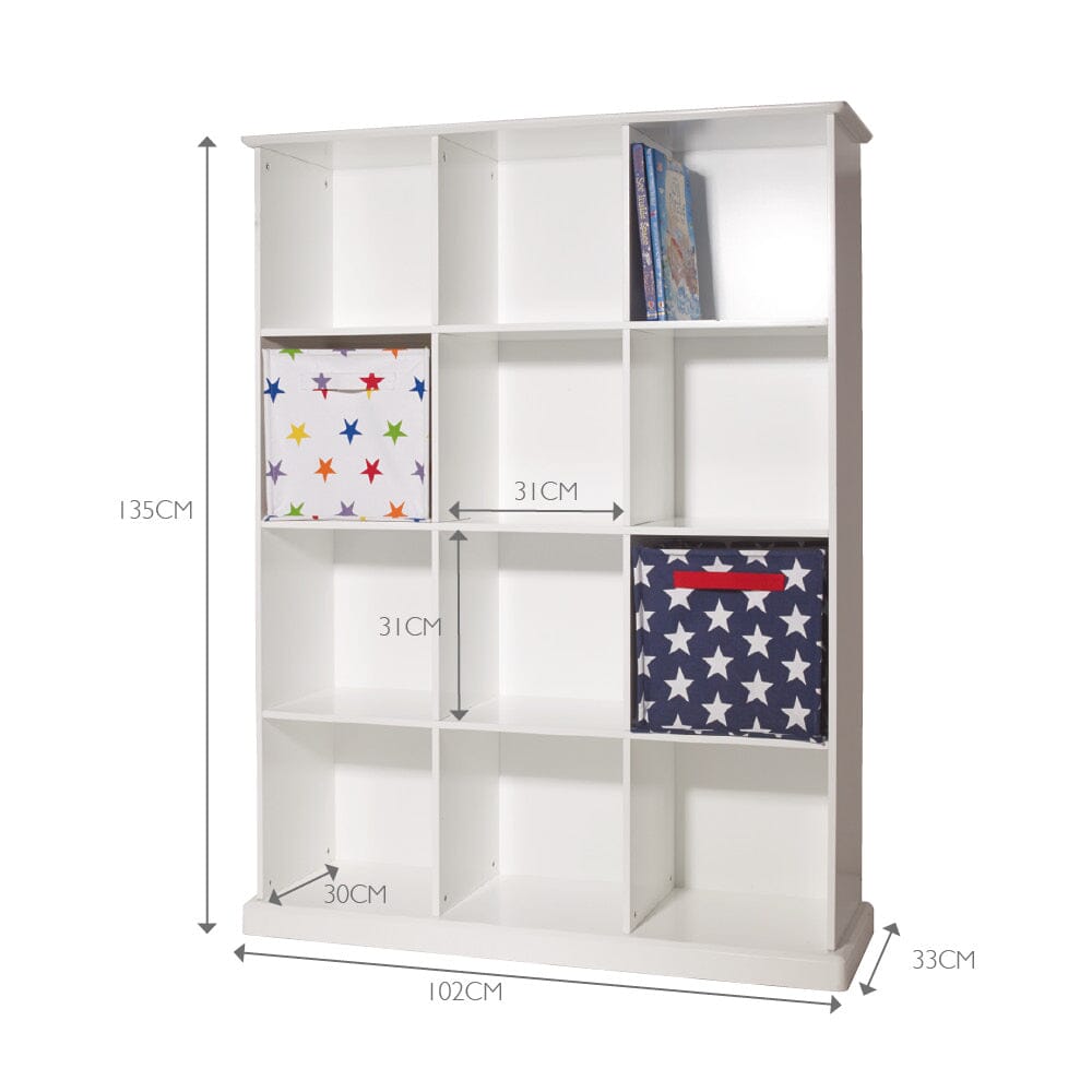 Abbeville Twelve Cube Storage & Shelving Unit in White
