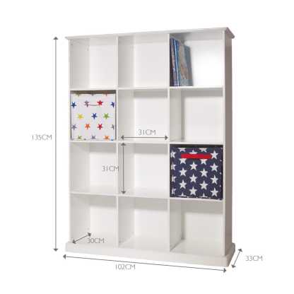 Abbeville Twelve Cube Storage & Shelving Unit in White
