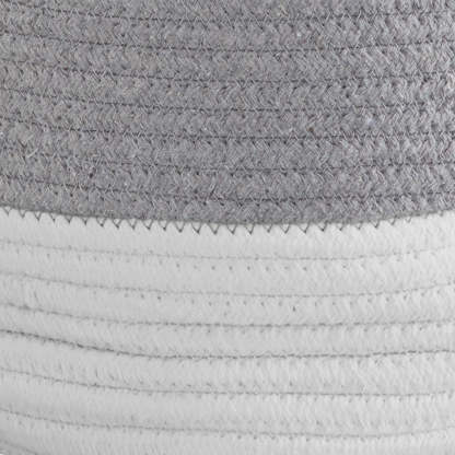 Rope Storage Basket, Ivory & Grey