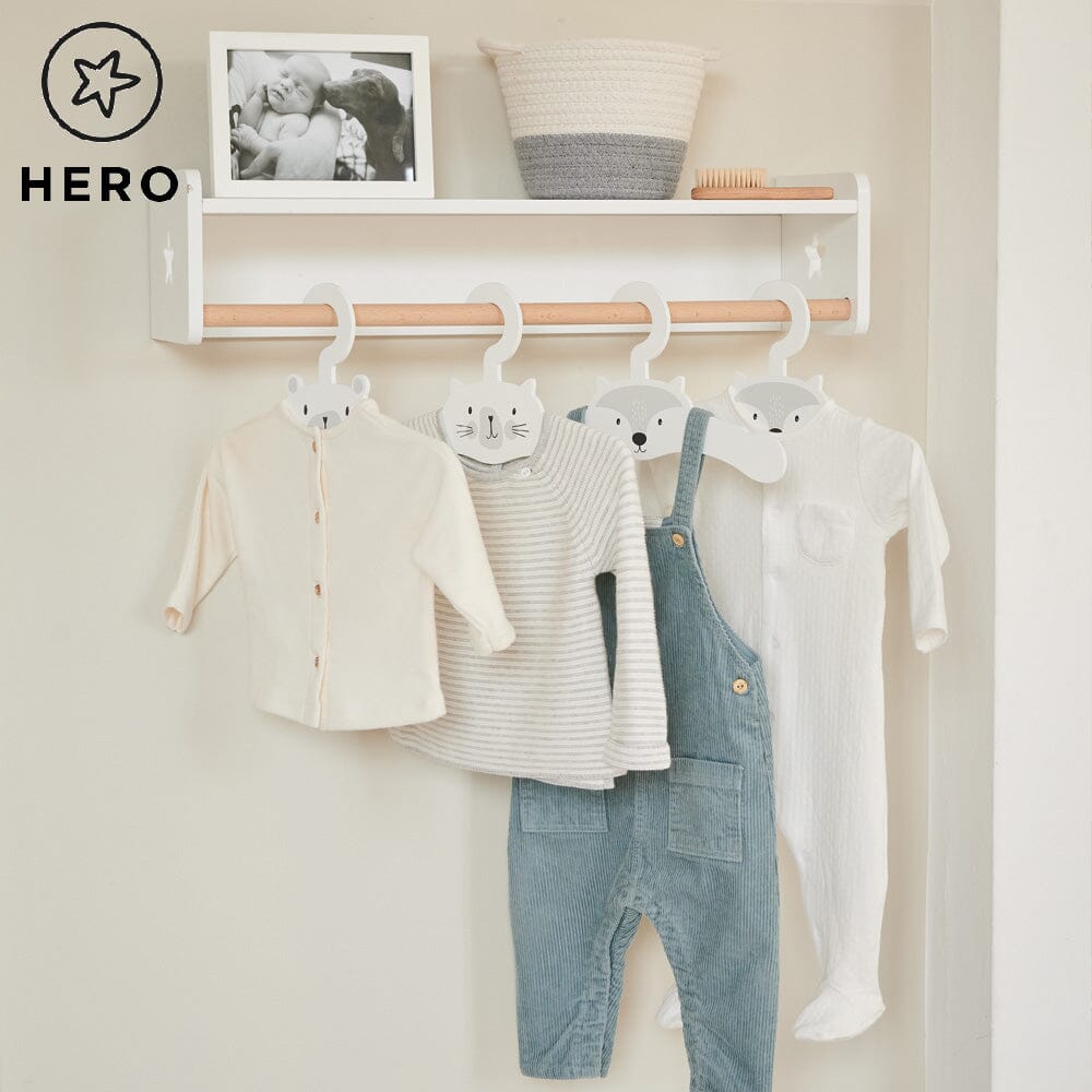 Wooden Tomorrow's Clothes Rail, White