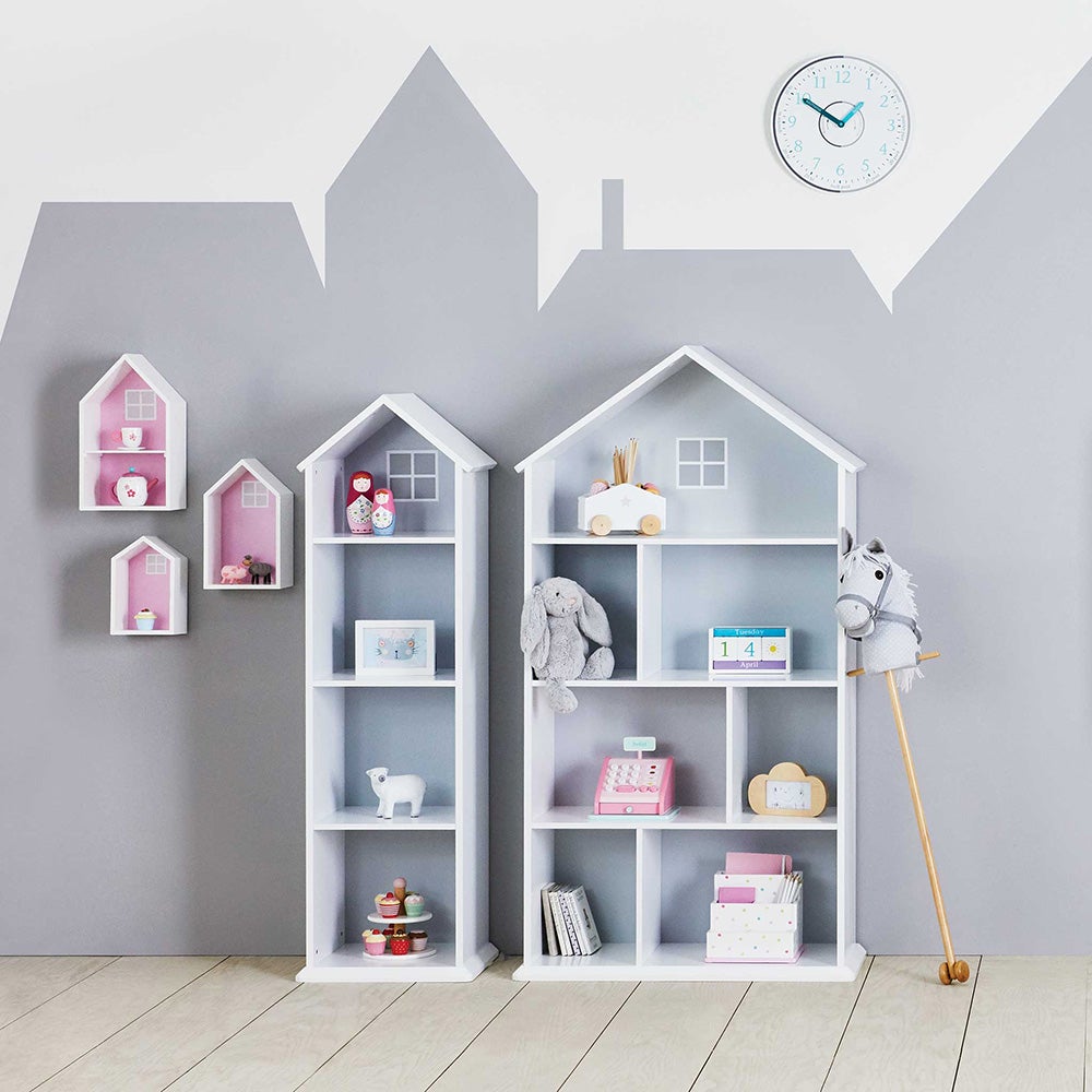 Townhouse Bookcase, Cloud Grey