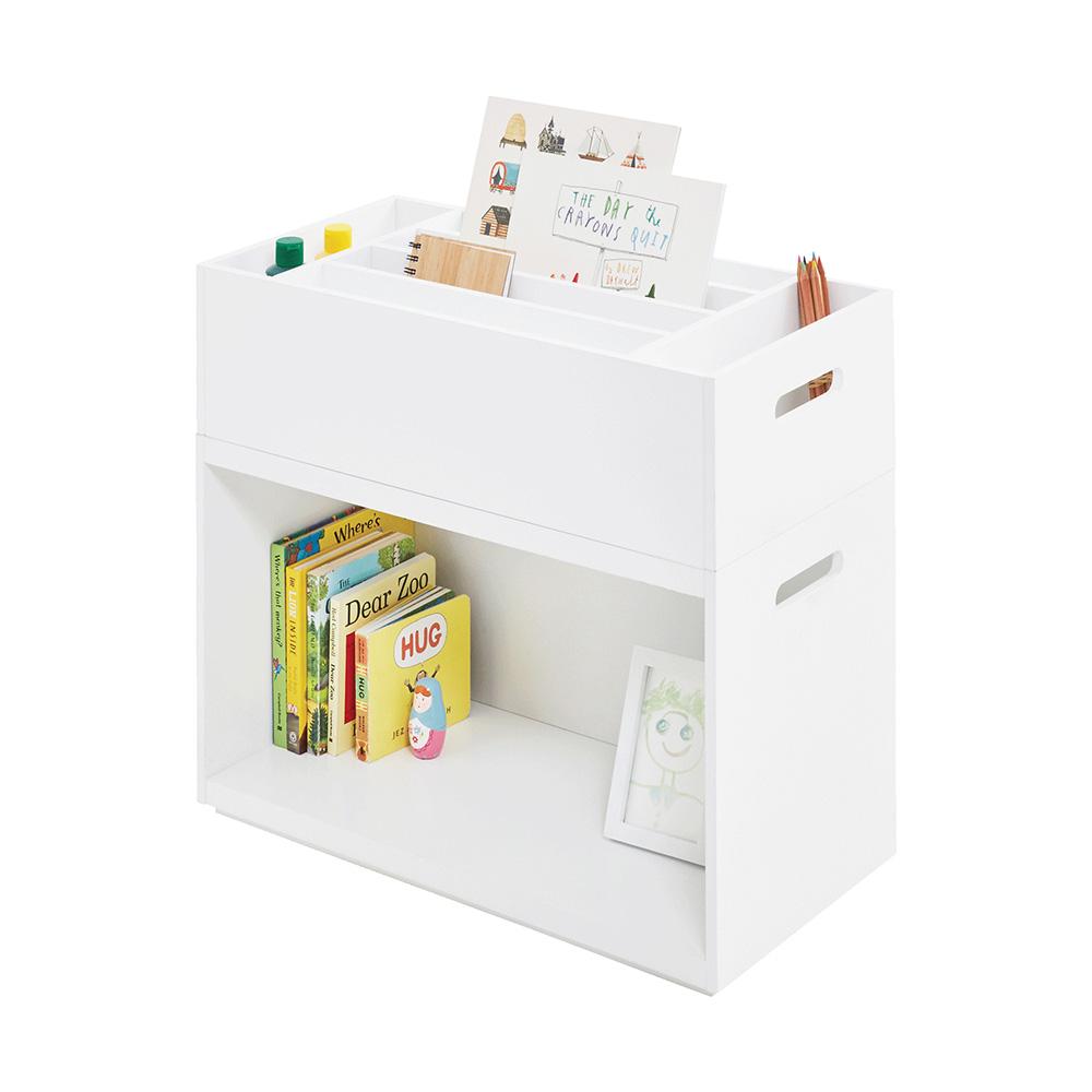 Rackham Storage Set 3, Stackable Bookshelf & Tray Storage