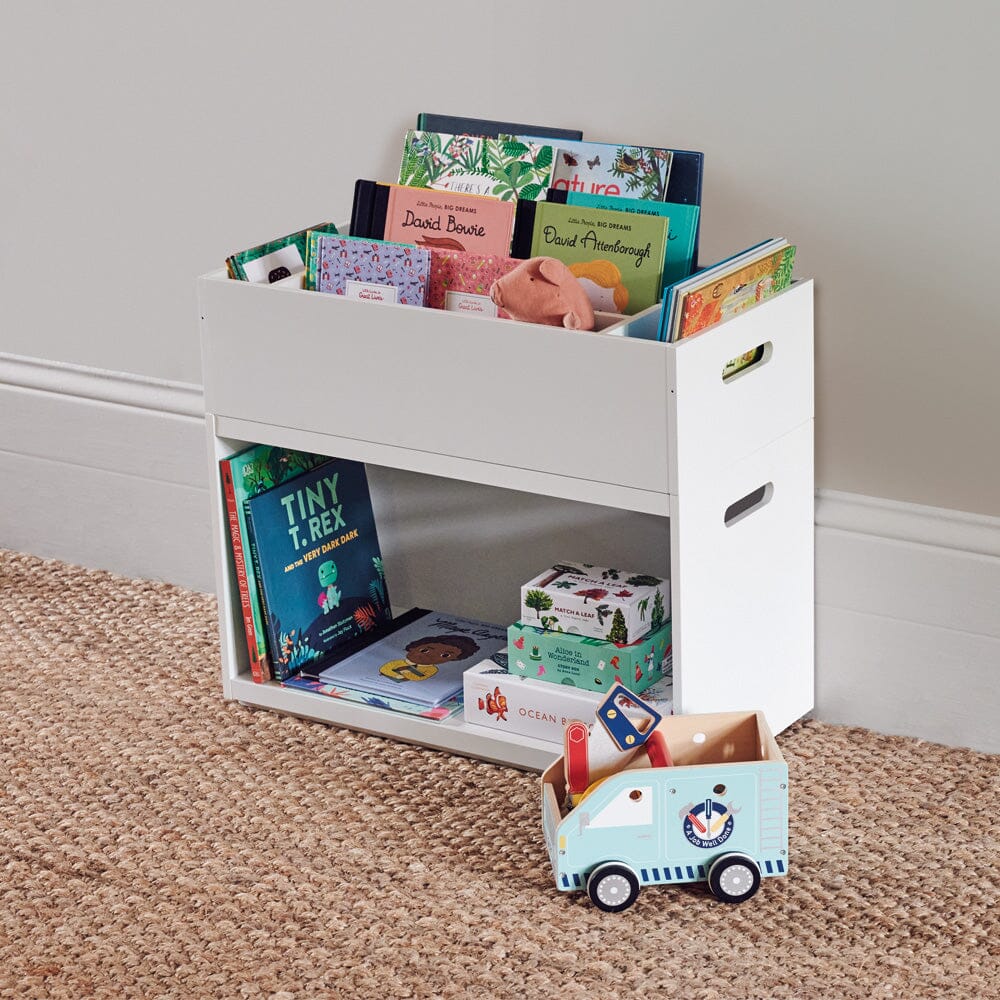 Rackham Storage Set 3, Stackable Bookshelf & Tray Storage