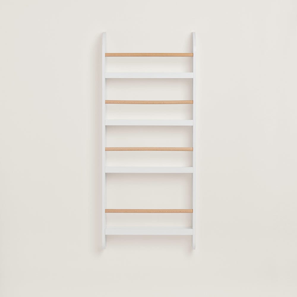 Greenaway Narrow Bookcase, White/Natural