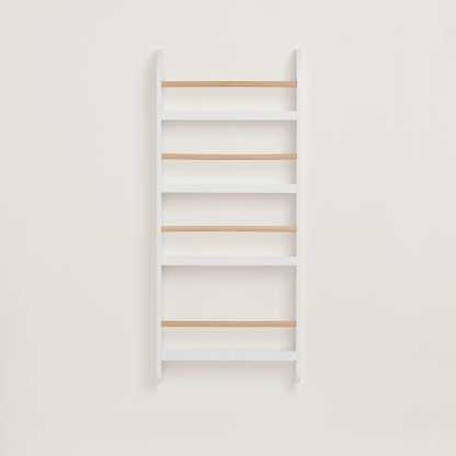 Greenaway Narrow Bookcase, White/Natural