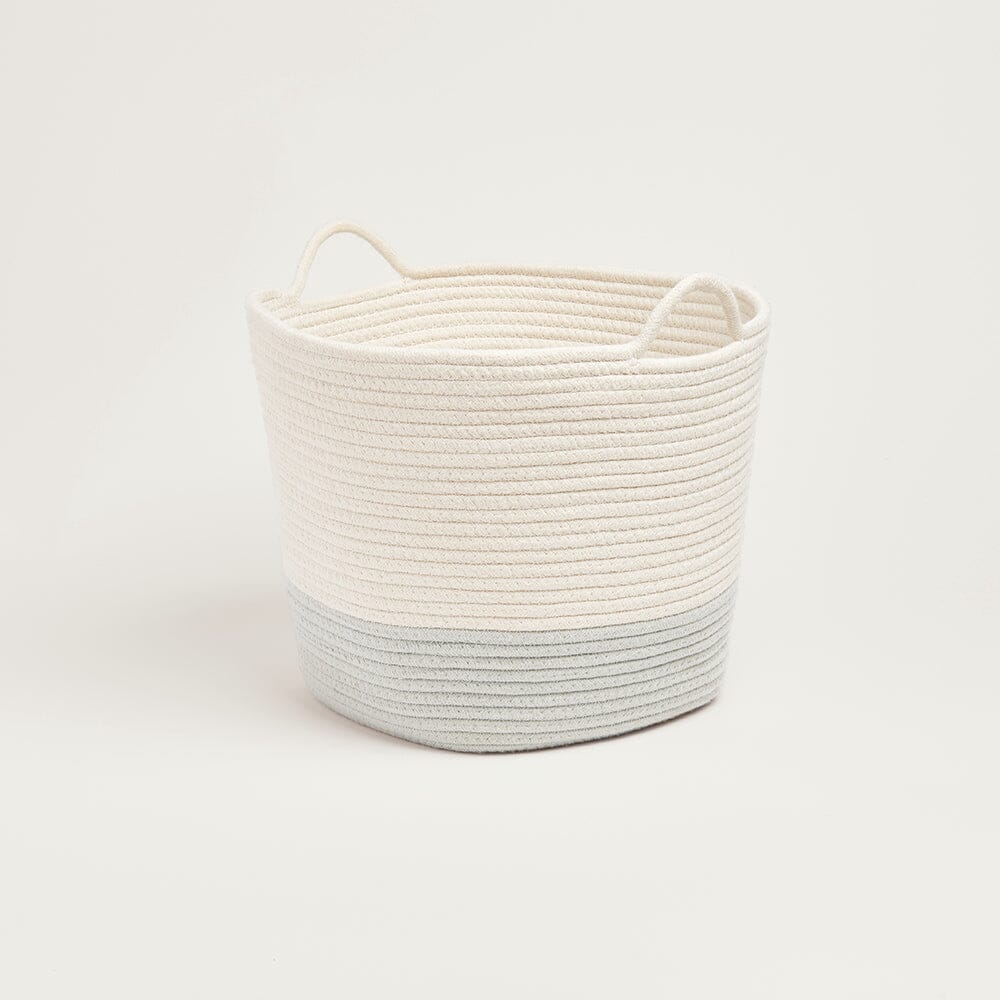 Rope Storage Basket, Ivory & Sage