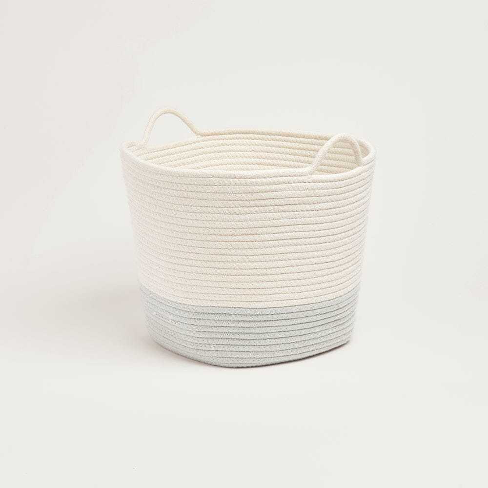Rope Storage Basket, Ivory & Sage
