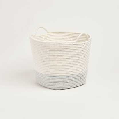 Rope Storage Basket, Ivory & Sage
