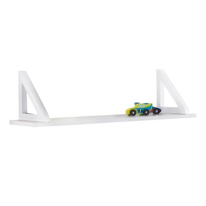 This Way That Way Floating Wooden Shelf, White