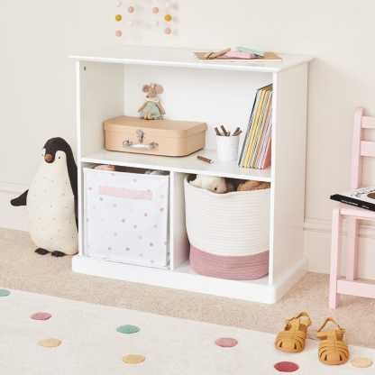 Abbeville Small Wooden Shelf & Storage in White