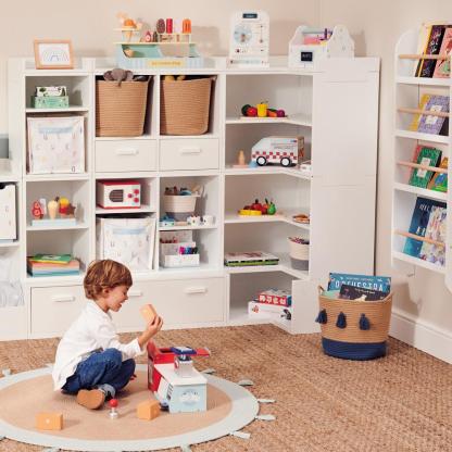 modular toy storage for corners