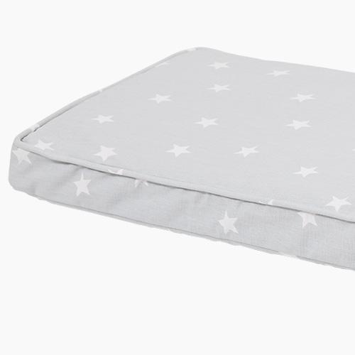 Washable Bench Cushion, Grey Stardust