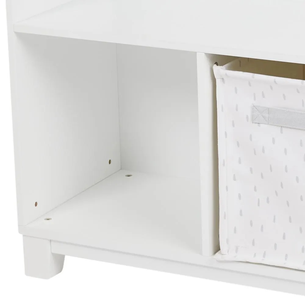 Blake Storage Shelf Unit, White