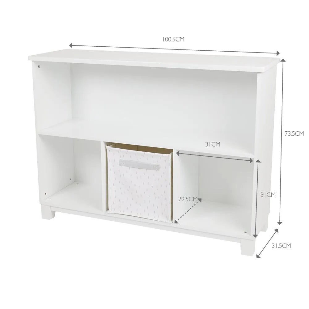 Blake Storage Shelf Unit, White