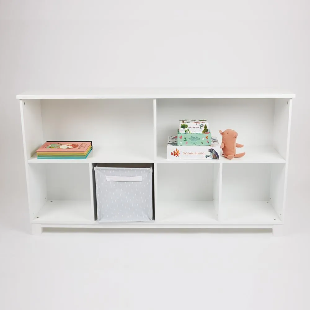 Blake Long Storage Shelf Unit, White