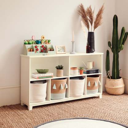 Blake Long Storage Shelf Unit, Oatmeal