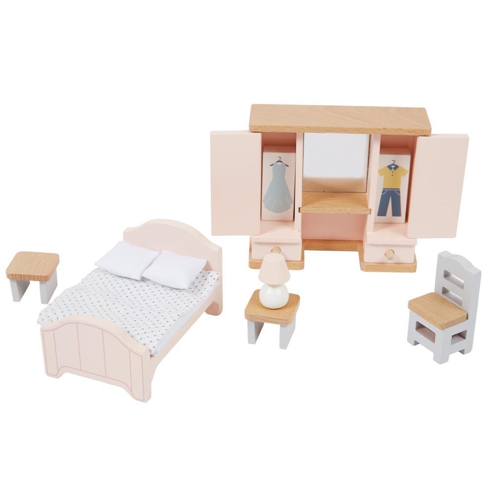 Wooden Doll's House Furniture, Bedroom