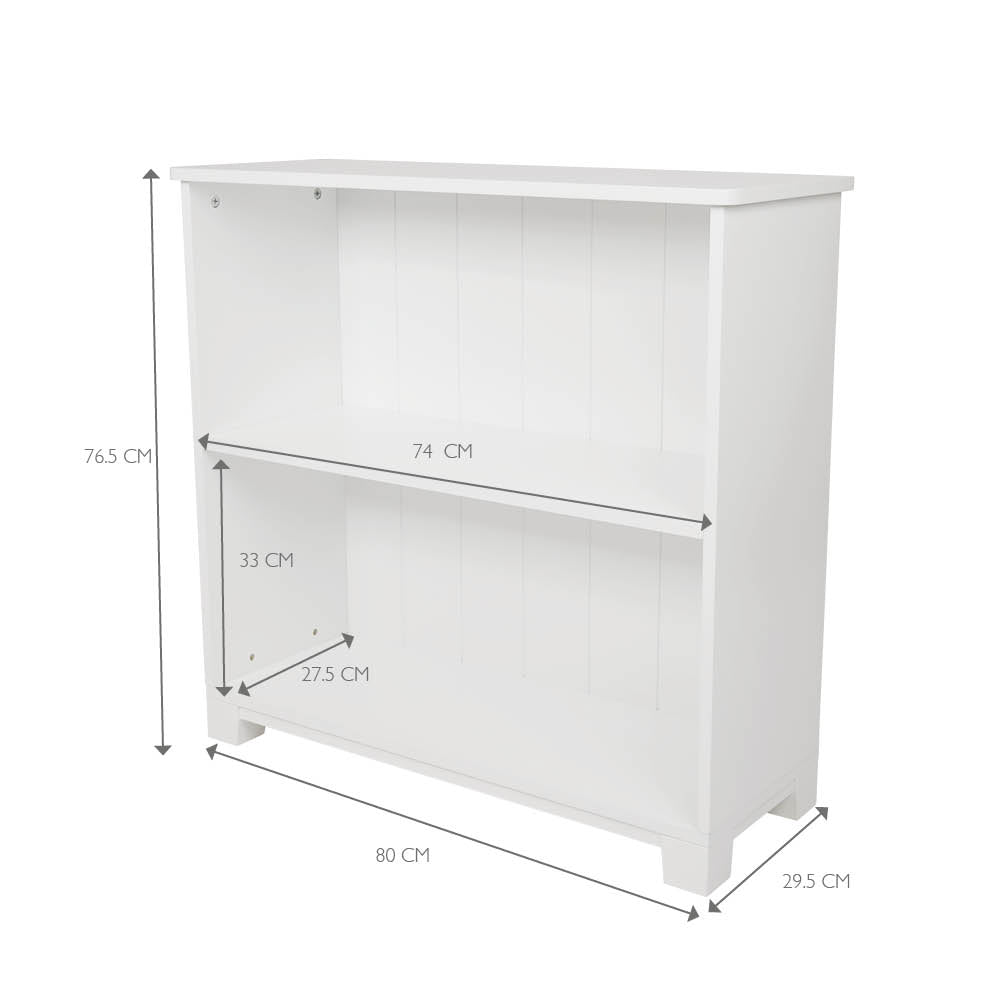 Crompton low bookcase measurements