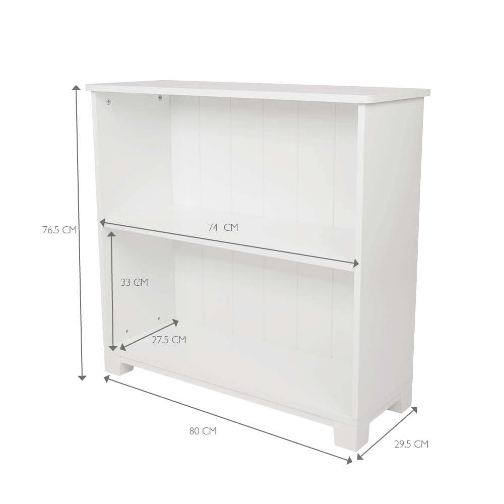 Crompton low bookcase measurements
