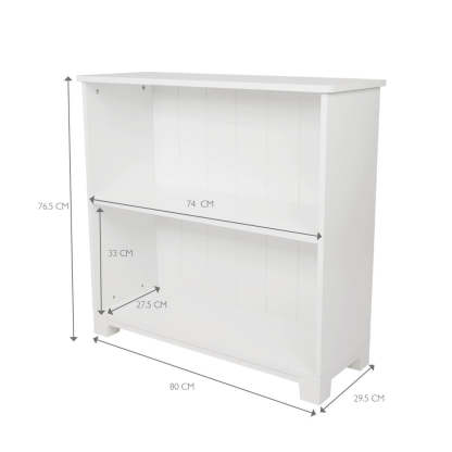 Crompton low bookcase measurements