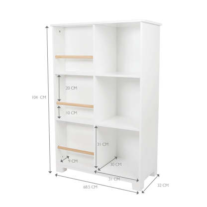 Measurements of wonderland bookcase