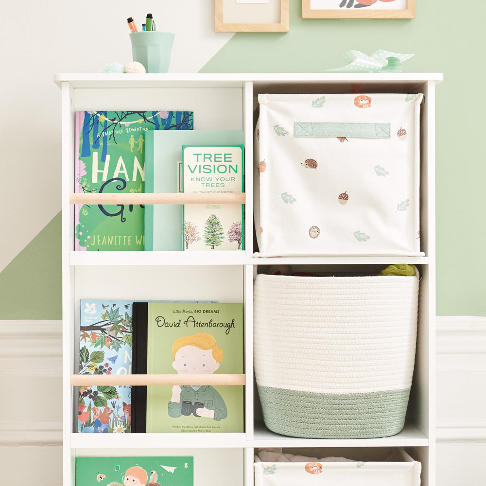 canvas cubes and rope baskets