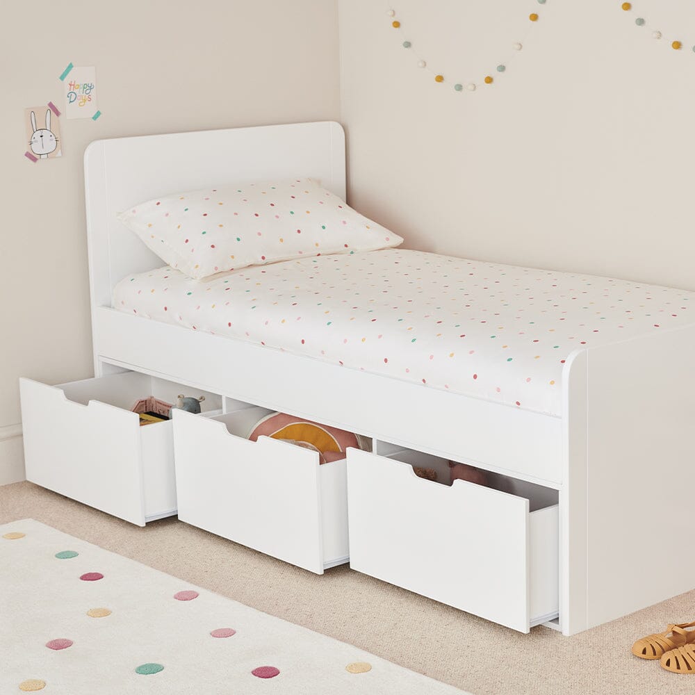 Stowaway Single Storage Bed, 3 Drawer