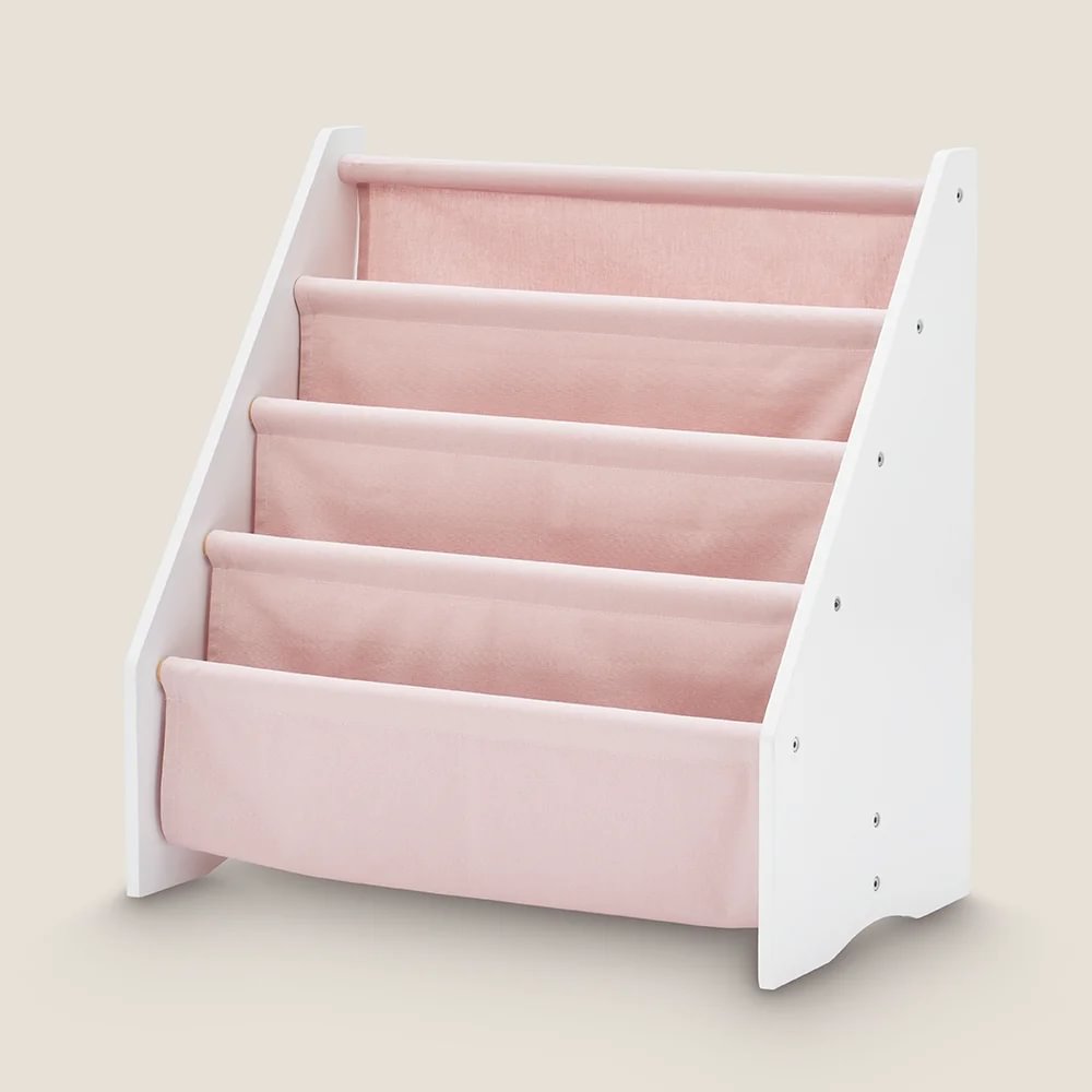 Sling Bookcase, Chalk Pink