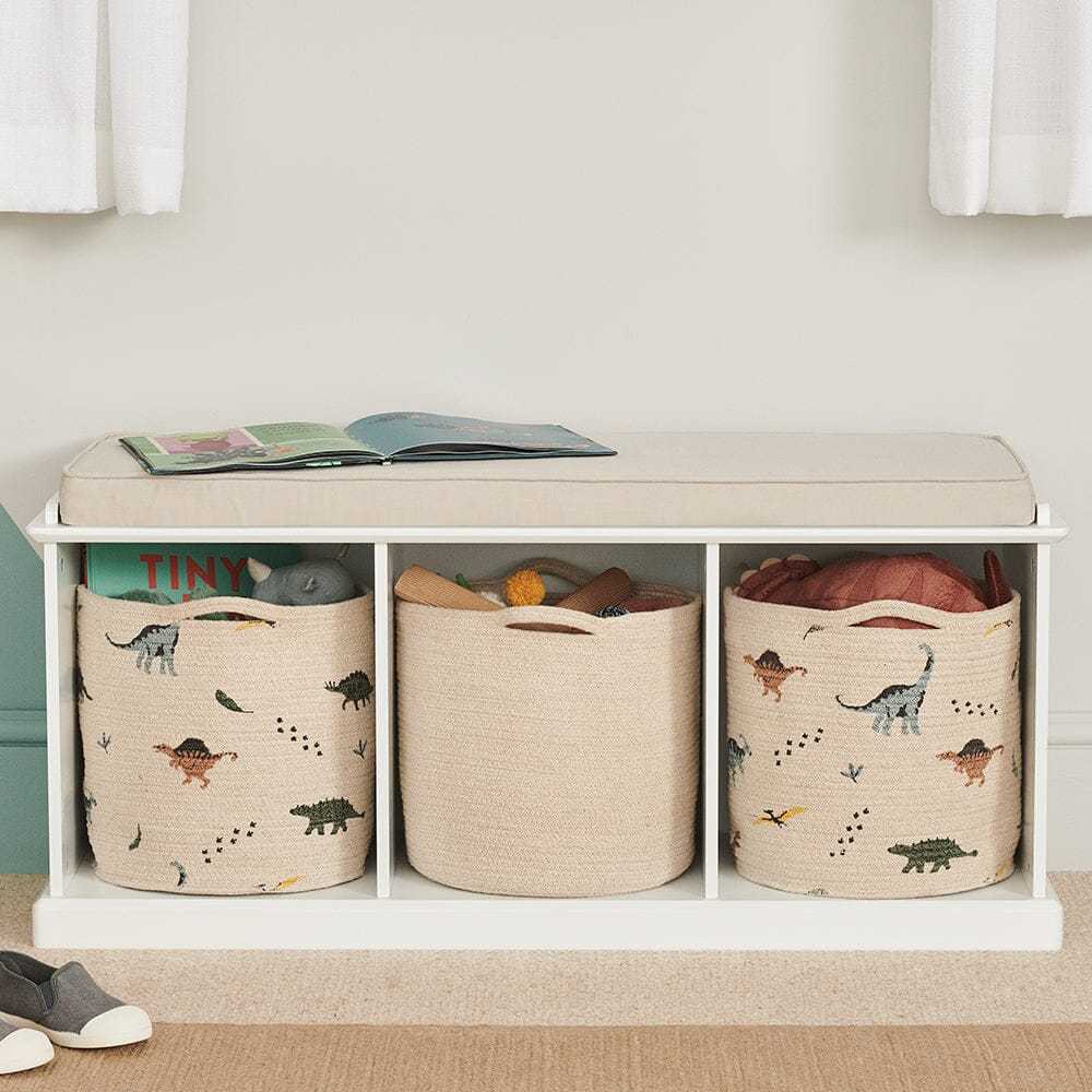 Woven Storage Basket, Dinosaur Explorer