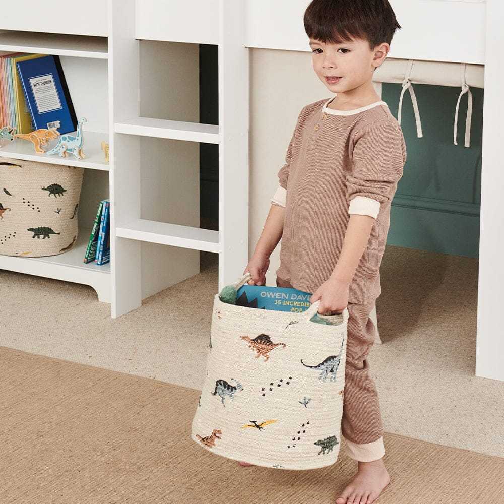 Woven Storage Basket, Dinosaur Explorer