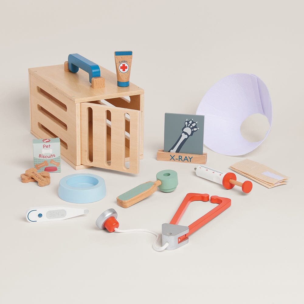 Wooden Toy Vet Set