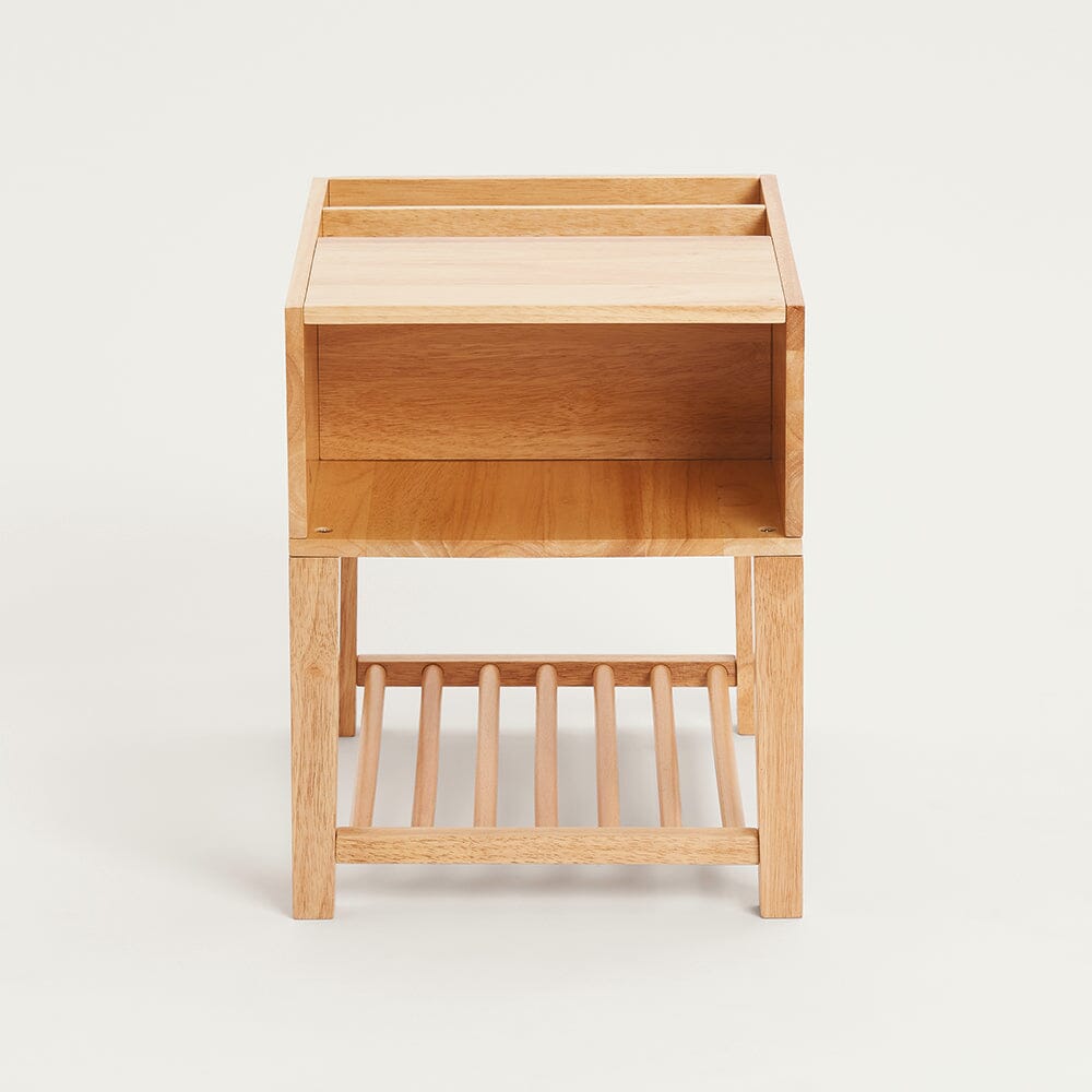 Croft Bedside Table, Natural Wood