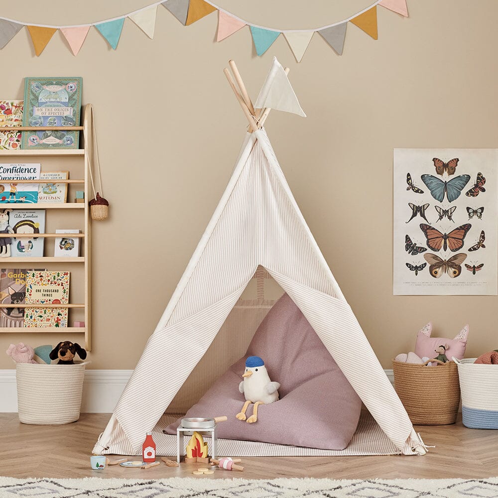 Play Teepee, Natural Stripe