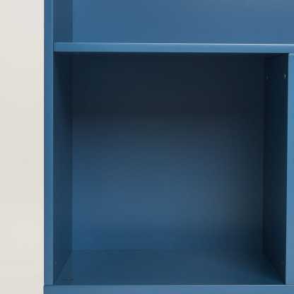 Blake Storage Shelf Unit, Ocean Blue
