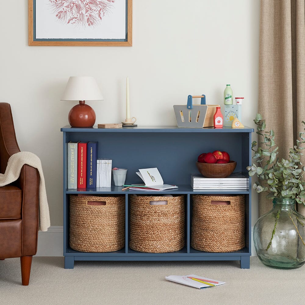Blake Storage Shelf Unit, Ocean Blue